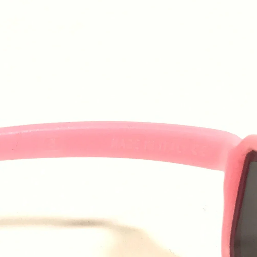 Miraflex Sunglasses NEW BABY 2 Pink Rectangular Frames with Blue Lenses